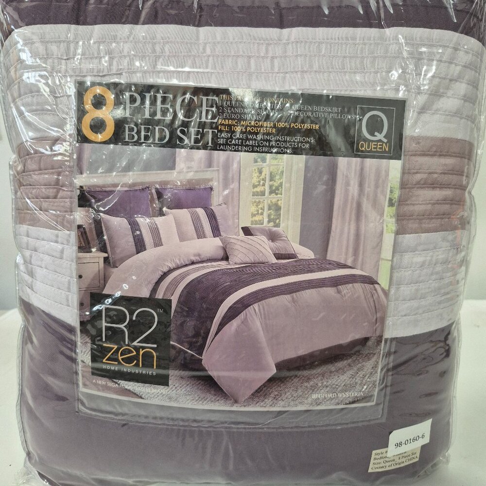R2Zen 8 Piece Queen Bed Set New